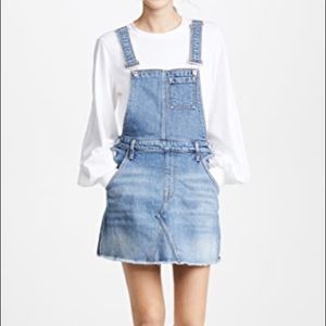 7 FOR ALL MANKIND denim skirt overall jumper S